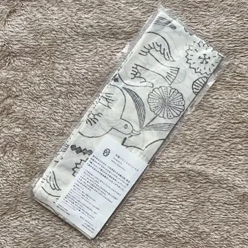 가고시마 마코토 목판 프린트 손수건