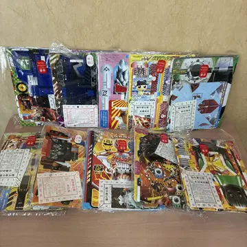 미개봉 레어 테레비군 부록 10개 가면라이더 넥서스 고온저 등