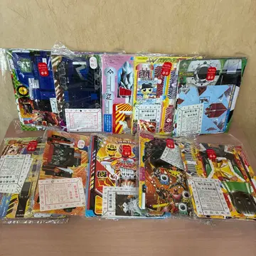 미개봉 레어 테레비군 부록 10개 가면라이더 넥서스 고온저 등