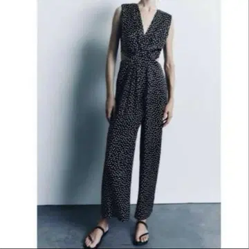 zara 도트 무늬 점프수트 올인원