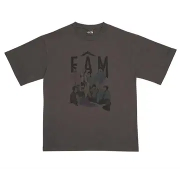 timelesz FAM 프린트 T셔츠 그레이 미사용