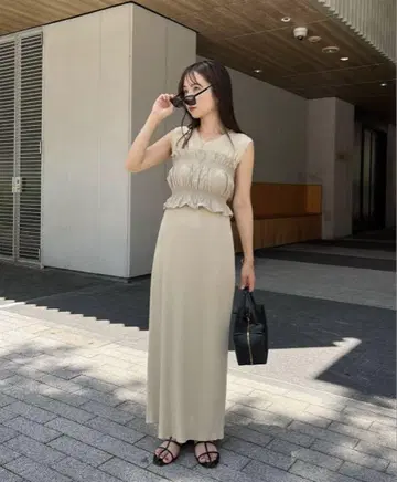 CAPRICIEUX LE'MAGE 뷔스티에 SET 라메 원피스