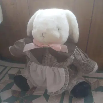 PENNYRAIN 레트로 토끼 봉제 인형 드레스 포함