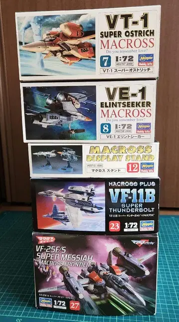 하세가와 1/72 마크로스 슈퍼 오스트리치, 엘린트 시커 등 5점