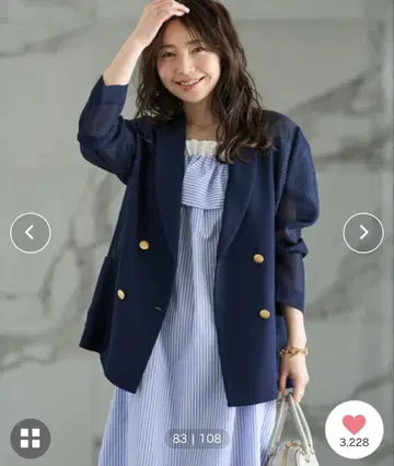메쉬 메탈 버튼 라이트 자켓 LaboutiqueBonBon