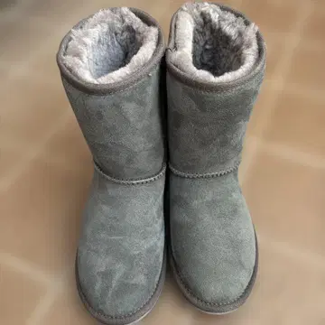 컨디션 최상 emu 에뮤 무스탕 부츠 그레이 23cm