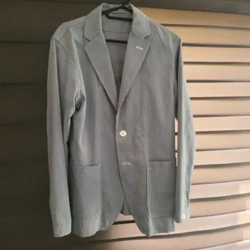 그레이 스트라이프 블레이저