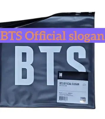 BTS Official 타월 슬로건