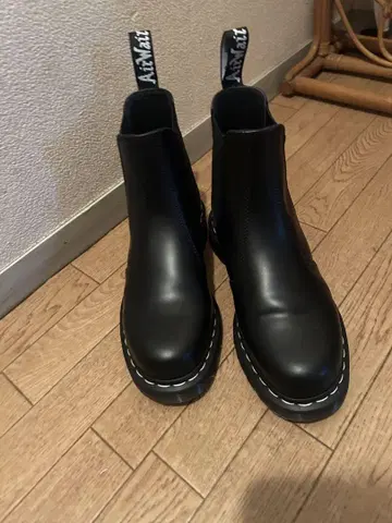 2976 화이트 스티치 첼시 부츠 (BLACK, 25cm (UK6))