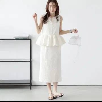 AMELY 앞뒤 2way 자카드 원피스