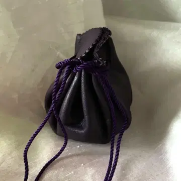 천연 가죽 코인 케이스 복조리