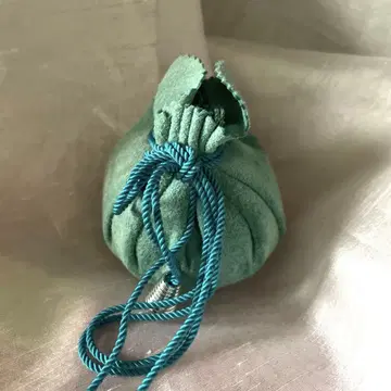 천연 가죽 코인 케이스 복조리