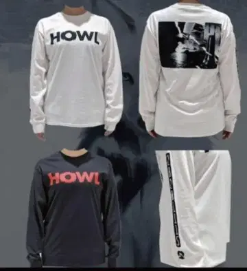 dustcell HOWL 롱 T셔츠 블랙