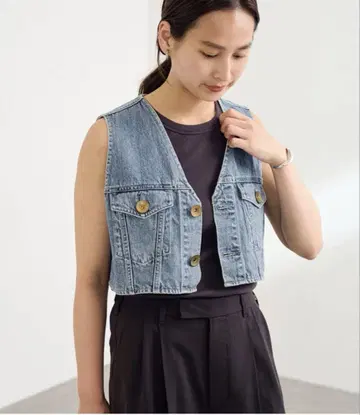 프레임워크 데님 미니 베스트