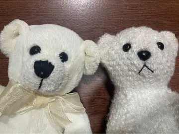 [ 2세트] 화이트 곰 봉제 인형 약 17cm