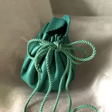 천연 가죽 코인 케이스 복조리