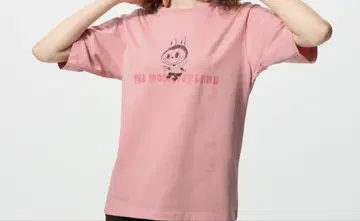 라부부 유니클로 콜라보 티셔츠 POP MART UT 3XL 핑크