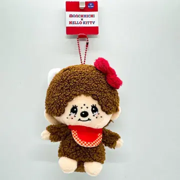 [미사용 새상품] 택 포함 몬치치 x 헬로키티 볼체인 봉제 인형