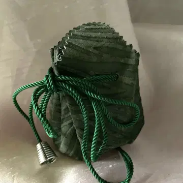 천연 가죽 코인 케이스 복조리