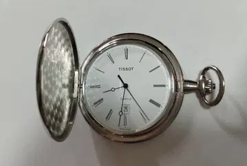 작동품 TISSOT 회중시계 실버