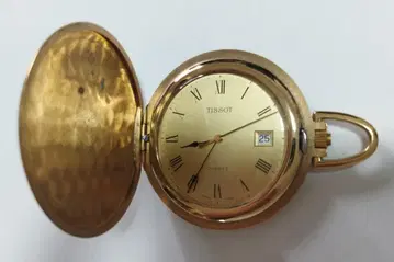 작동품 TISSOT 회중시계 골드