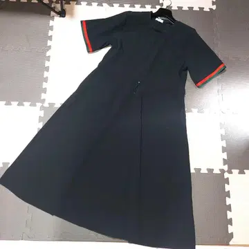 티셔츠 원피스 빨간색 그린 스트라이프
