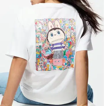 M 사이즈 POP MART 더 몬스터즈 라부부 티셔츠