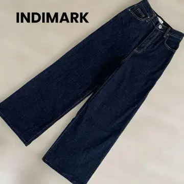 INDIMARK 인디마크 팬츠 데님 팬츠 와이드 다크 네이비