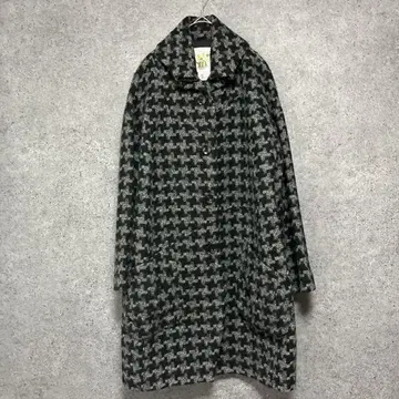t.b 센소유니코 마츠오인터내셔널 기하학 패턴 울 코트