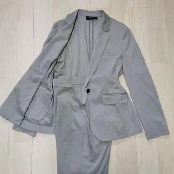 언타이틀 워셔블 수트 셋업 현행 택 새상품급 그레이 L 상당