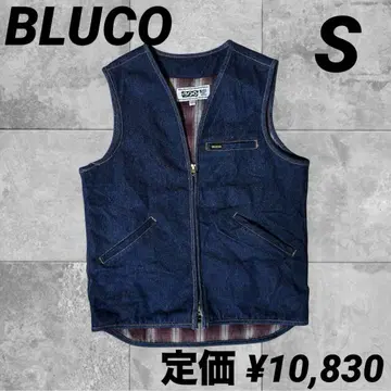 BLUCO 부루코 WORK GARMENT 데님 베스트 체크