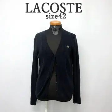 MY1149 LACOSTE 라코스테 로고 가디건 니트 사이즈 42