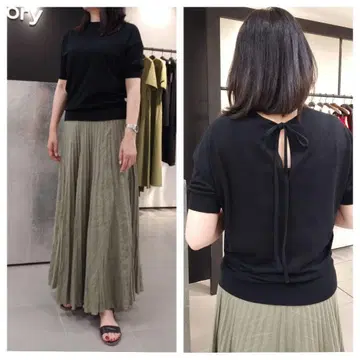 Theory/ICY COTTON BACK SLIT PO