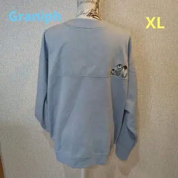 Graniph 긴팔 가디건 M 스웨트 펭귄 여성용 XL 스카이블루