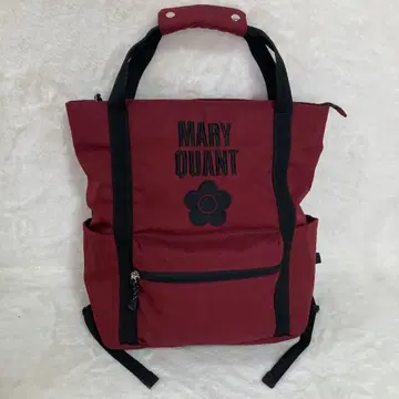 컨디션 최상 MARY QUANT 마리콴트 백팩 데이지 로고 2way