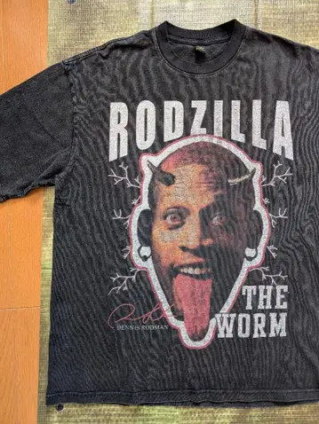 Dennis Rodman 로드먼 데빌 랩 티셔츠 블랙 새상품급