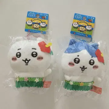 후쿠시마 한정 치이카와 봉제인형 키체인 하와이안즈 하치와레 2개 세트