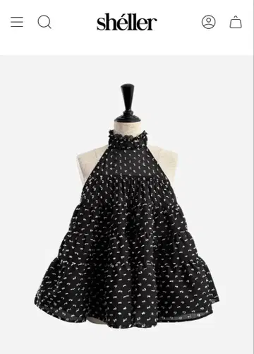 셰리에 sheller airy dot flare tops