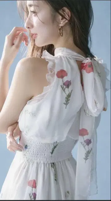 정품 미사용 SNIDEL 백리본 쉬폰 원피스