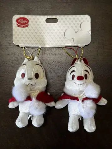 칩과 데일 봉제 인형 키링 크리스마스