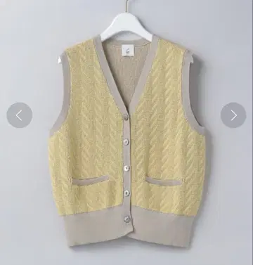 <6(ROKU)> CABLE KNIT VEST/베스트