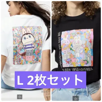 유니클로 popmart UT 라부부 L 2매 세트 UNIQLO