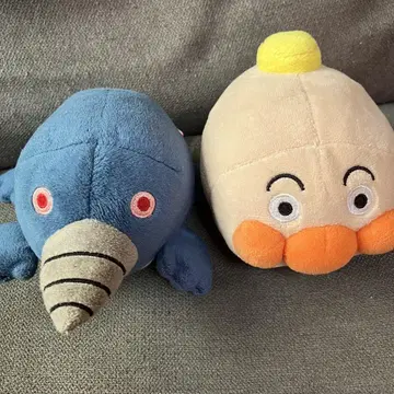 호빵맨 봉제 인형 2개 세트
