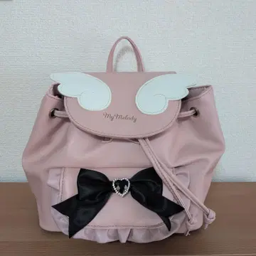 마이멜로디 예쁜 천사 깃털 미니 백팩 핑크