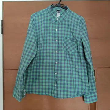 Patagonia 체크 셔츠 녹색