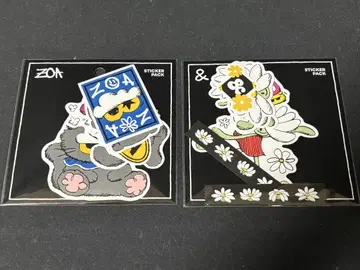 ZO&FRIENDS 팝업 ZOA A&NE 스티커 2종 세트