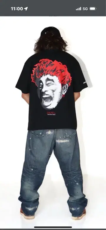 사풀 sapeur 하마다 HAMADA 티셔츠 XL
