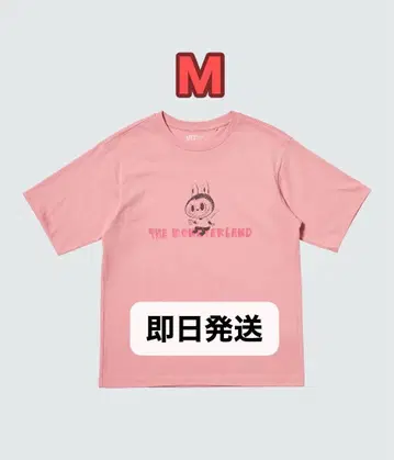 POPMART x UT 한정판 라부부 티셔츠 핑크 M