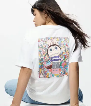 UNIQLO POPMART UT 유니클로 팝마트 라부부 M 화이트