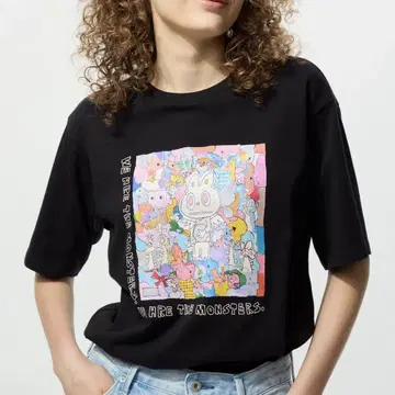 UNIQLO POPMART UT 유니클로 팝마트 라부부 M 블랙